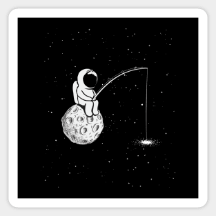 I Need Space Astronaut Fishing Sticker